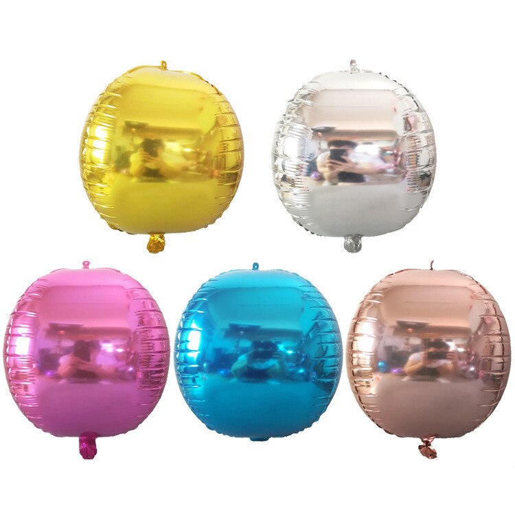 Set of 5 Round Aluminum Foil Balloons Set of 5 Round Aluminum Foil Balloons