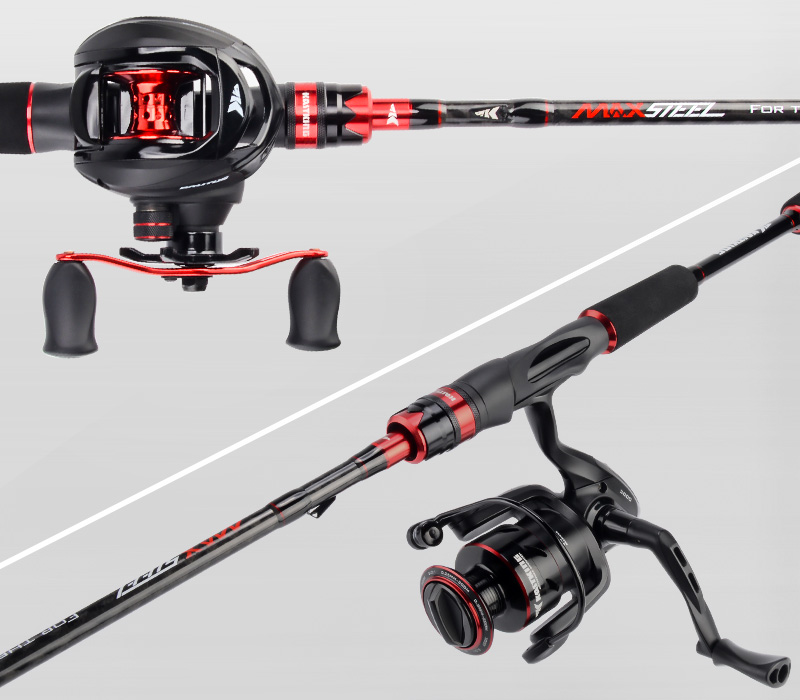 Short Carbon Fiber Spinning and Casting Fishing Rod