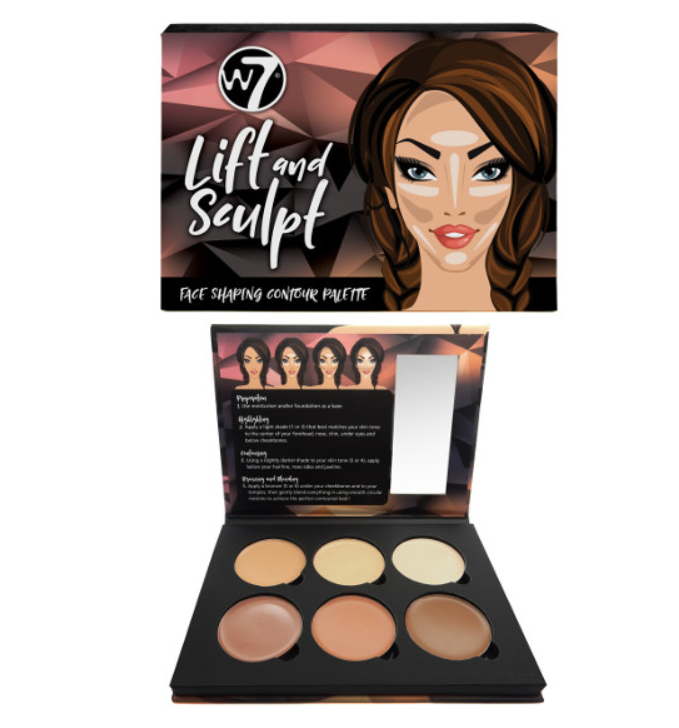 W7 Lift & Sculpt Cream Contour Palette - W7 Makeup